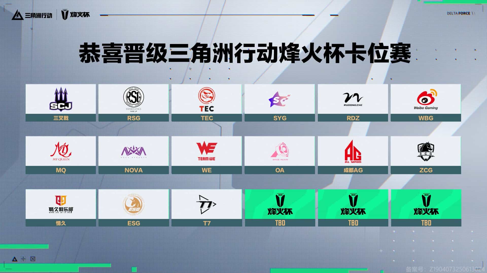 【三角洲项目烽火杯】第一赛段E组赛事速递，情 久、ESG、T7晋级第二赛段