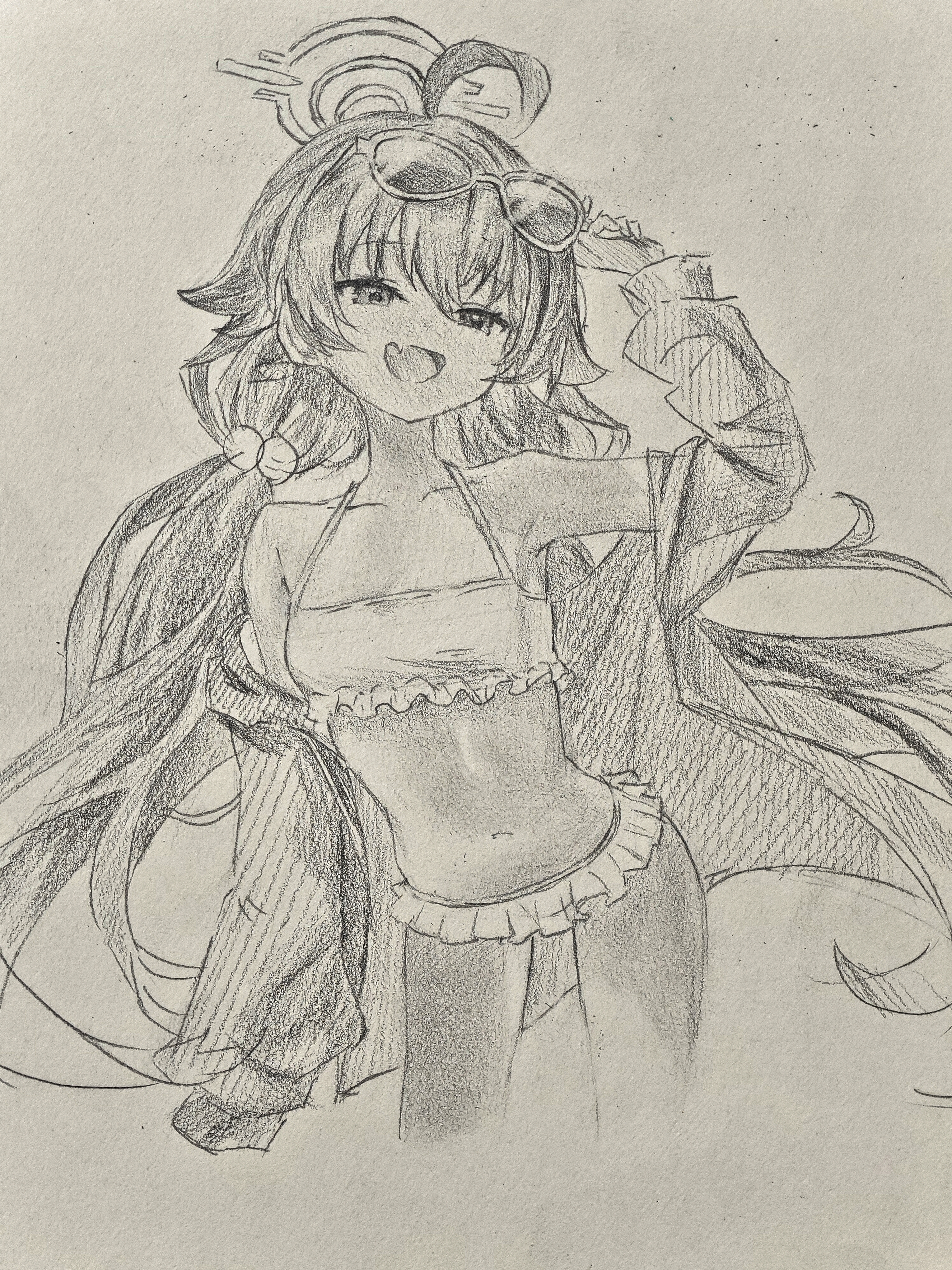 本日摹的星野，正在研究彩铅，给点介绍吧_图1