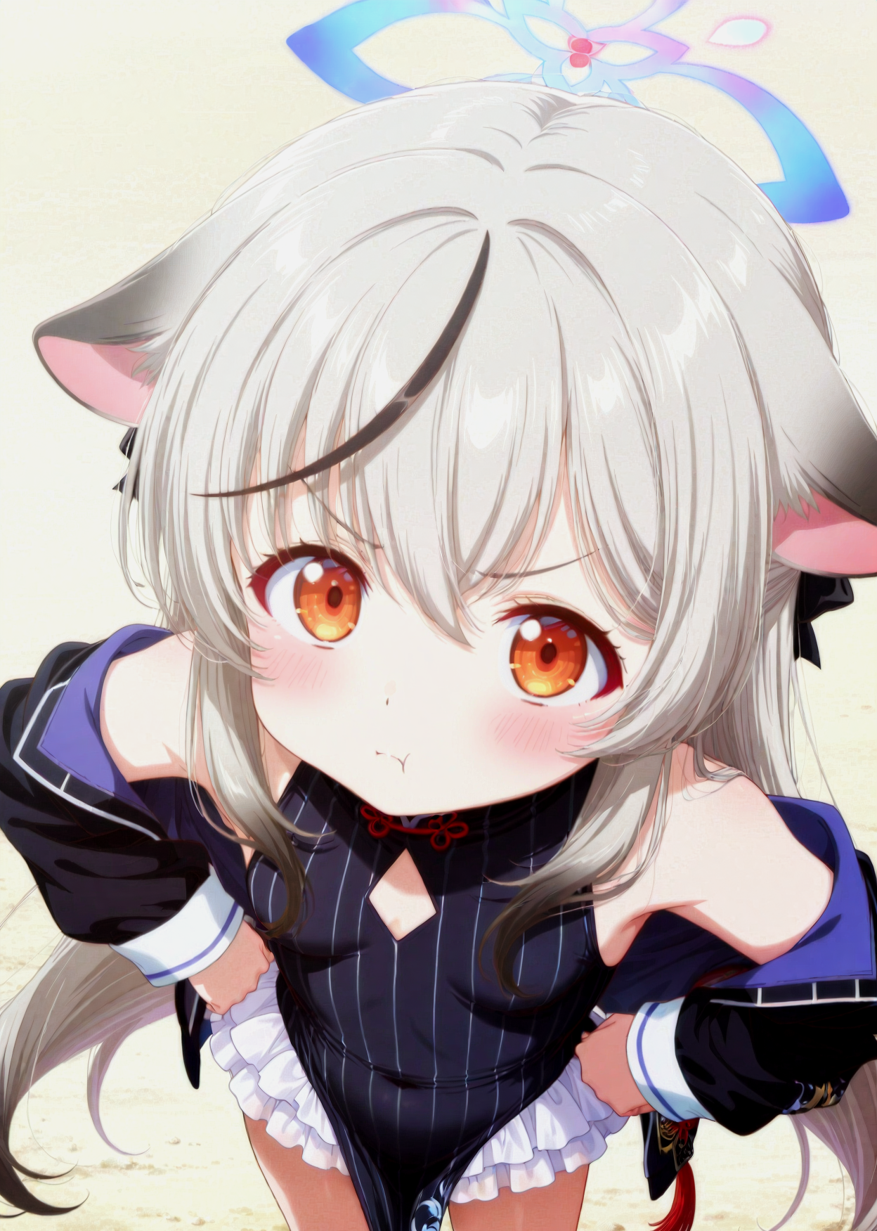 身高一米八的sensei看心奈酱矮矮嘟嘴的样子，被萌死了_图1